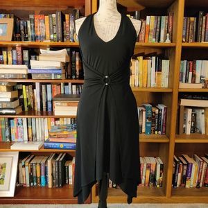 laundry by Shelli segal black halter cocktail dress